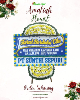 Papan Bunga Duka di Air Teman
