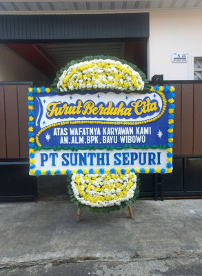 Papan Bunga Duka di Air Teman